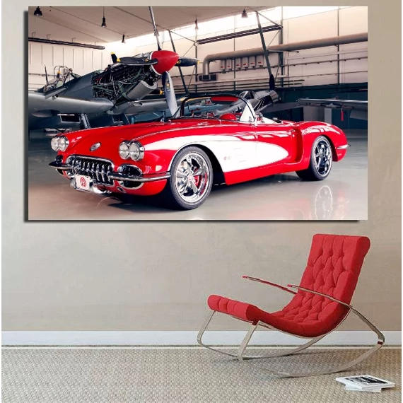 Corvette Cabrio 65x40cm