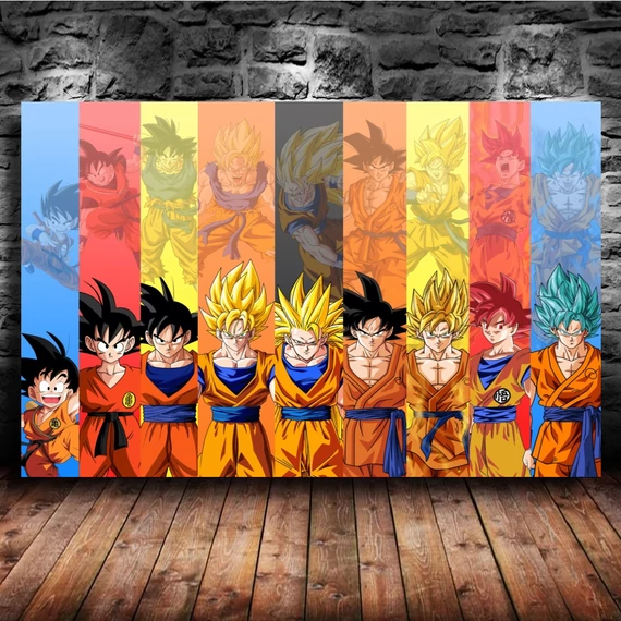 Goku transforms 60x40cm
