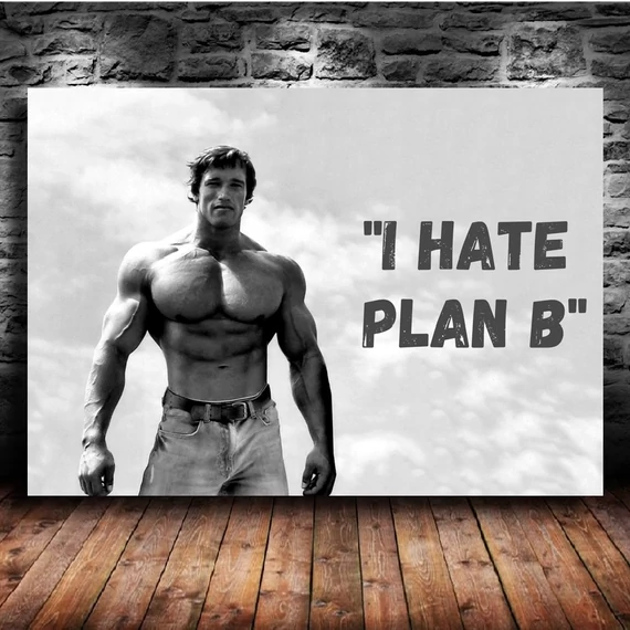 Arnold - "I hate plan B" 70x50cm