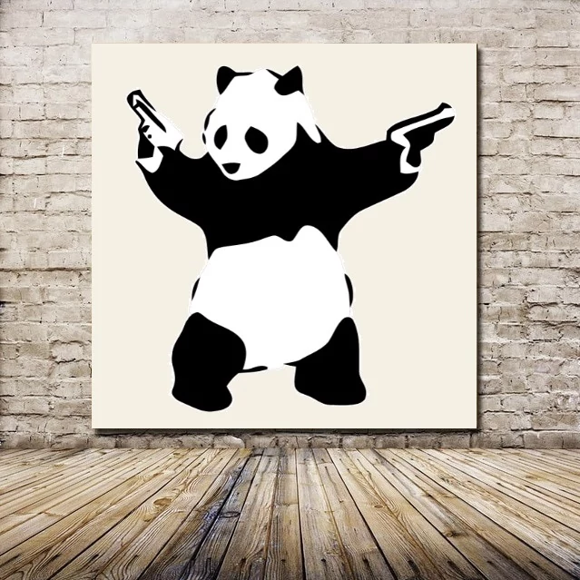 Banksy Panda 50x50cm